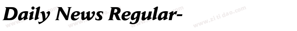 Daily News Regular字体转换